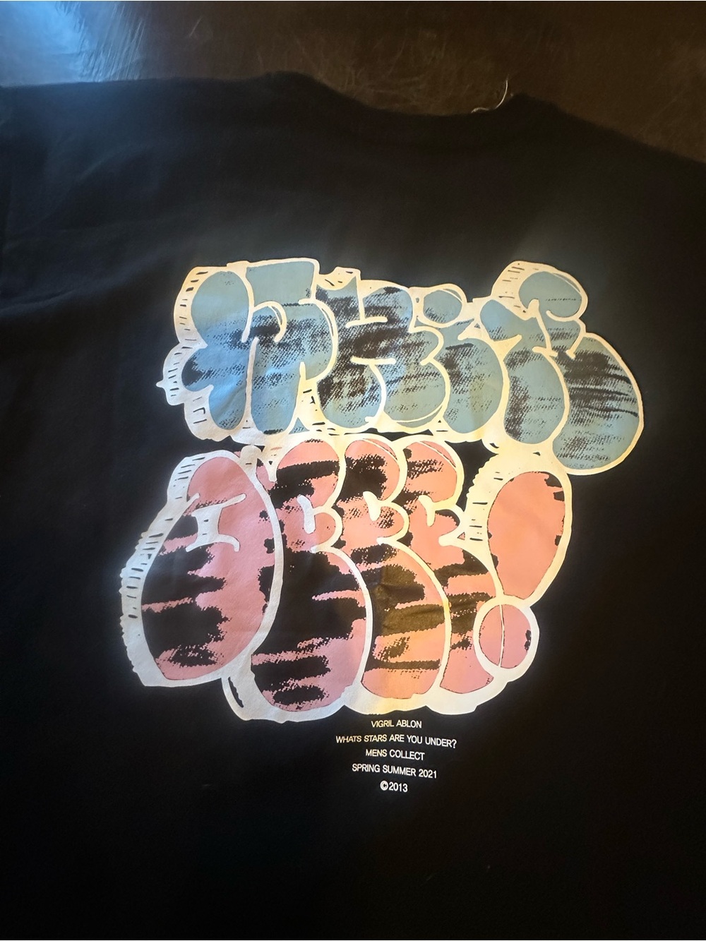Off-White Black Graphic Bubble Print T-Shirt